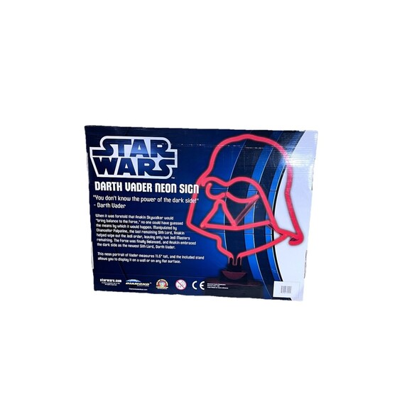 Star Wars Darth Vader Sith Neon Sign 11.5 Tall w/Stand Brand New - Picture 3 of 4